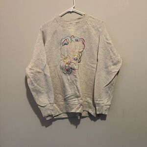 KOTN Light Gray Graphic Crewneck Sweater